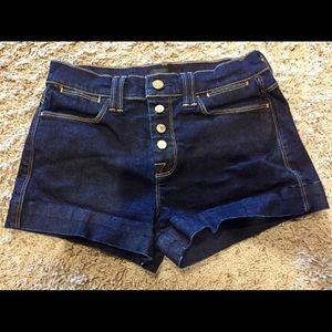 7 for All Mankind high waisted jean shorts
